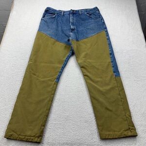 VTG Two-Tone Denim and Tan Pants